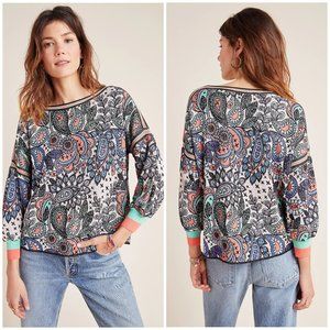 NWT Anthro Aldomartins Renee Jacquard Sweater